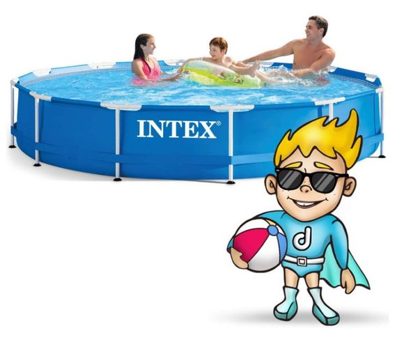 Басейн каркасний 16 в 1 INTEX 28212, 366 x 76 см + бульбашкова машина (DM-28212-M) | Зображення 2