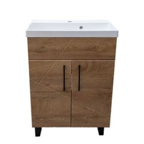 Тумба Vivia Велла Д2 (wood) фасад дерево умывальник IDEA-S 55 см комплект