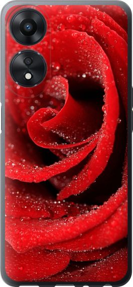 Чехол на Oppo A78 5G Красная роза "529u-3169-17620"