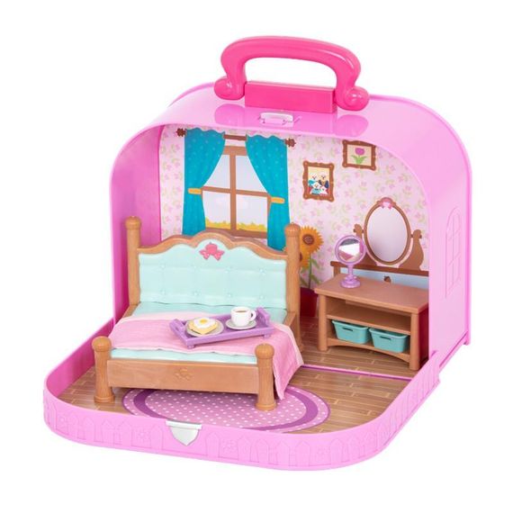 Игровой набор Li'l Woodzeez Кейс фиолетовый (Спальня) с аксессуарами WZ6598Z (WZ6598Z)