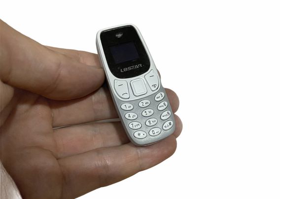 Міні мобільний маленький телефон L8 Star BM10 (2Sim) сірий (код: SKU-1447171205) | Зображення 1
