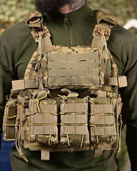 Плитоноска 4 точки скидання 7.62 піксель   ПП4631 | Зображення 3
