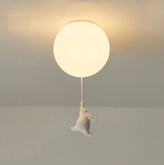 Люстра стельова на 1 лампочку 26809 Білий 65х35х35 см. | Зображення 4