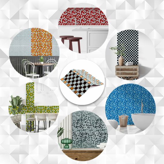 Мозаїка з декоративного скла 298х298х4,5мм SW-00002361 | Зображення 5