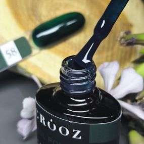 Гель-лак Crooz 58 (глубокий темно-зеленый) 8мл