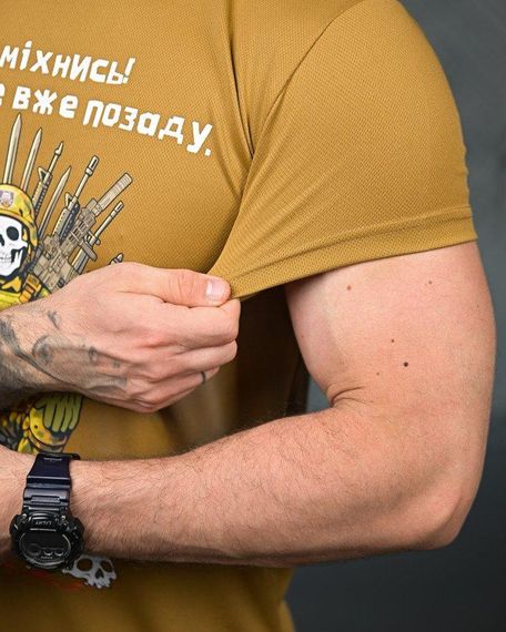 Тактична потоотводна футболка Посміхнись coyot ПП4683 | Зображення 4