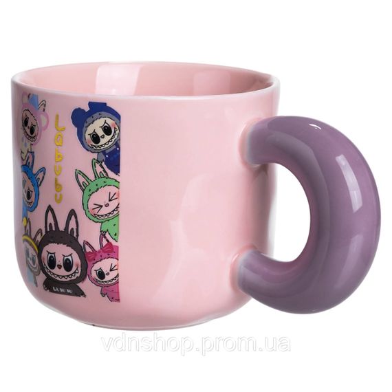 Чашка фарфоровая Labubu Brighten Your Day 400 (мл) подарочная кружка прикольная чашка для детей на подарок FM-22B | Зображення 3
