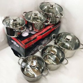 Набор кастрюль с антипригарным дном, Фирменные наборы кастрюль Набор для электроплиты KN-73