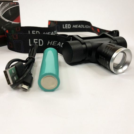 Наголовний ліхтар Police 5808-T6, Ліхтар на голову для риболовлі Налобний з ремінцем на голову KI-35 | Зображення 6