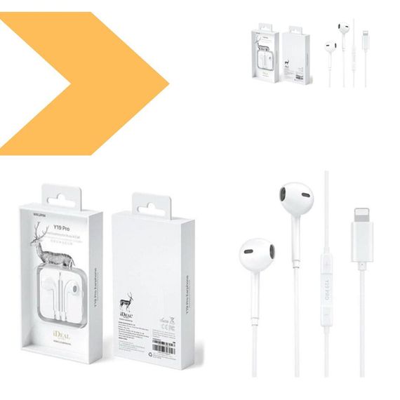 Гарнітура WK Y19 Pro Lightning з якісним звуком для iPhone (MAW-45388_231) | Зображення 1