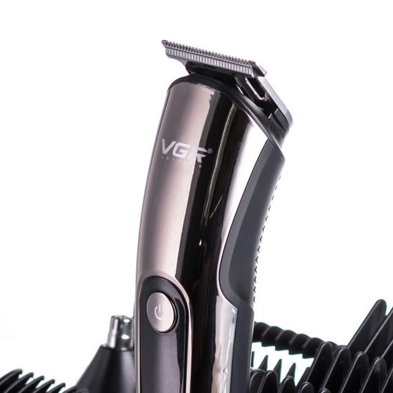 Набор для стрижки волос 5 в 1 машинка, триммер и бритва Vgr V-107 | Зображення 6