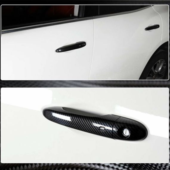 Накладки на ручки (Карбон) для Maserati Levante 2016- рр | Зображення 2