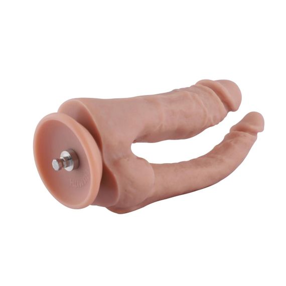 Двойной фаллоимитатор для секс-машин Hismith Double Penetrator, 7.46″, KlicLok и присоска Sex Aura | Зображення 3