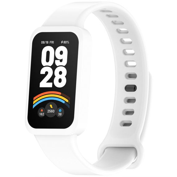 Силиконовый ремешок для Xiaomi Mi Smart Band 9 Active White
