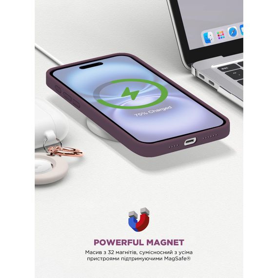 Чохол до мобільного телефона Armorstandart ICON2 MagSafe Apple iPhone 16 Plum (ARM81312) | Зображення 8