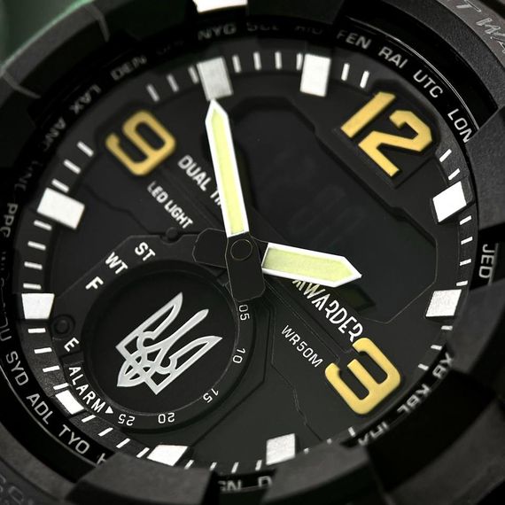 Чоловічий годинник Awarder 003 Тризуб срібло Black | Зображення 1