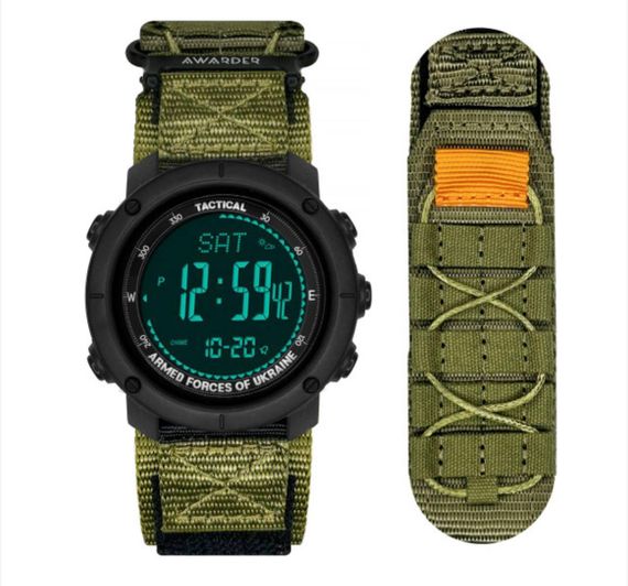 Чоловічий годинник Awarder 036 Nylon Tactic Black-Army Green 1202-0107