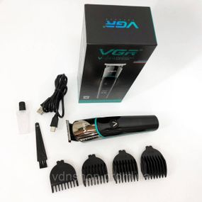 Хорошие машинки для стрижки волос для дома VGR V-291, Триммер с насадками разной длины JW-12