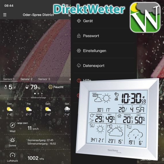 Метеостанція Technoline DirektWetter WD2000 Silver (WD2000) | Зображення 2