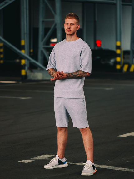 Комплект Оверсайз лето серый S XL | Зображення 1