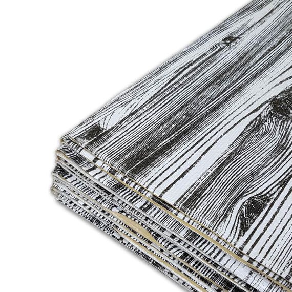 Самоклеюча 3D панель під дерево кольору зебри 20000x700x3мм SW-00001475 | Зображення 3