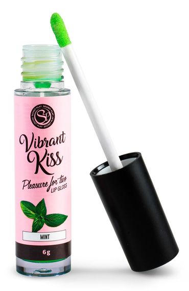 Блиск для губ з ефектом вібрації Secret Play - LIP GLOSS Vibrant Kiss Mint, 6 грам Sex Aura | Зображення 1