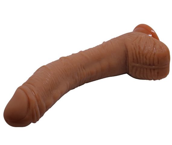 Фалоімітатор на присосці Baile Beautiful ALEX 10.6'' Brown, BW-008037NR-1 Sex Aura | Зображення 5