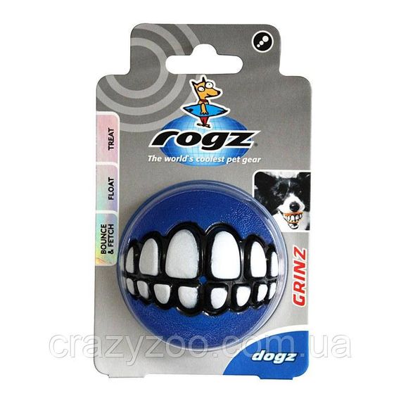 Игрушка для собак Rogz Grinz синий S 4.9 см 4174601