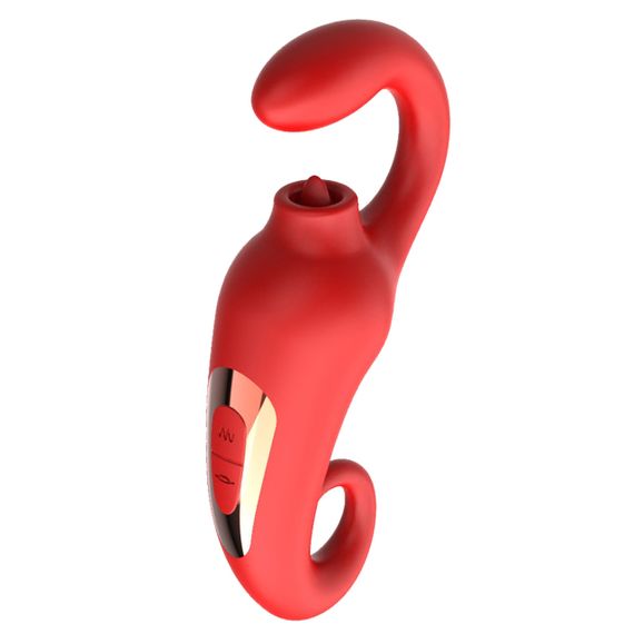 Вібратор - Merfi, 10 Vibration Functions, 10 Frequency Tongue Licking USB Sex Aura | Зображення 8