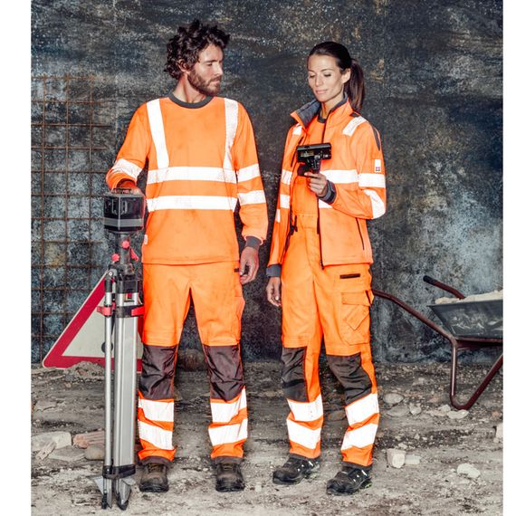 Штани робочі NEON, сигнальні, оранжеві, розмір 48 | Зображення 4