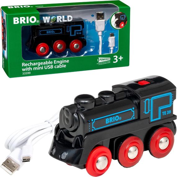 Моторизований поїзд BRIO World 33599 з акумулятором і USB-кабелем