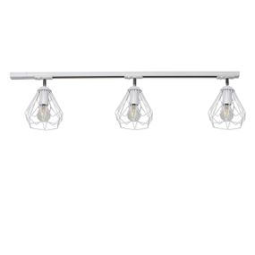 Трековий світильник на три плафони стельовий Track3 Bevel T16510003 Білий, Atmolight
