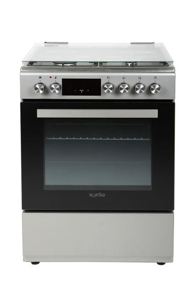 Газовая плита с электродуховкой Ventolux GE 6060 CS 6TC (X) нержавейка 60 см