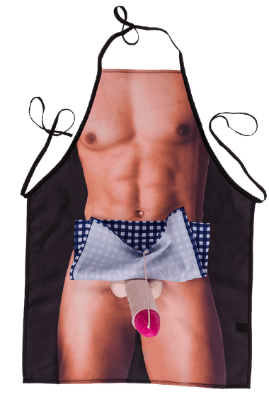 Кухонный фартук с плюшевым пенисом Kitchen Apron Men Body sexstyle | Зображення 1