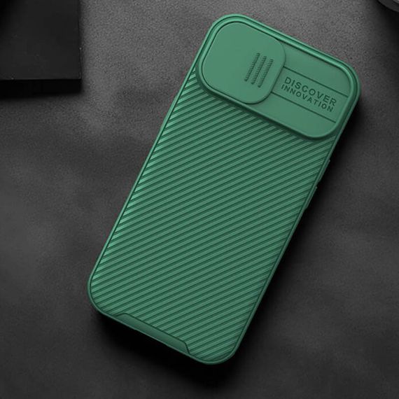 Карбонова накладка Nillkin CamShield Pro Magnetic для Apple iPhone 15 (6.1") Deep Green | Зображення 5