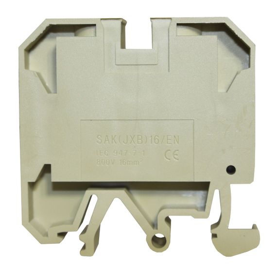 Клема КНГ-SAK-16EN 101А 4-16мм2 гвинтова бежевий набірна на DIN-рейку без маркера без кришки Ny95505487 | Зображення 2