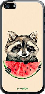 Чохол на iPhone 5 Єнотик з кавуном "4605t-18-2448"