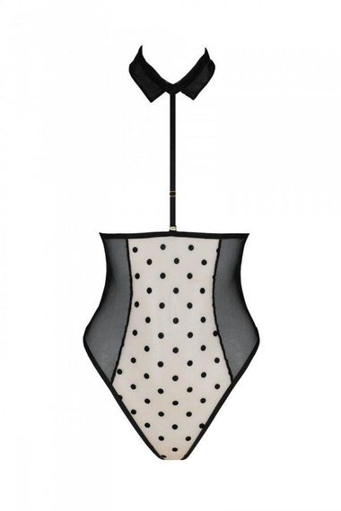 Эротическое боди Passion TRISHA BODY, XXL/XXXL, beige, с открытыми чашками sexstyle | Зображення 2
