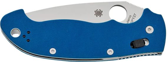 Ніж Spyderco Manix 2 XL CPM SPY27 G-10 Cobalt Blue | Зображення 2