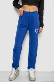 Спортивні штани жіночі, колір електрик, 238R324