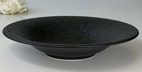 Тарілка глибока Olens Чорний обеліск 102-677 28.5х5.3 см чорна