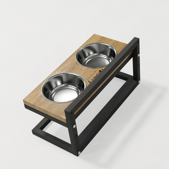 Миски на регульованій підставці для маленьких собак Hollky Flex S (2 × 0.450 л) FS-422523-GRNT | Зображення 6