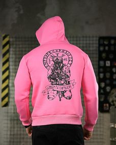 Мілітары худі на флісі GENESIS Руны pink ПП8072