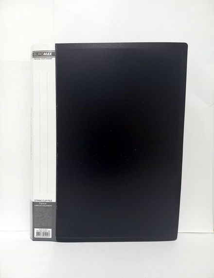 Папка пластиковая с скоросшивателем, A4 BM.3407-99 BUROMAX (4823078952097) Чёрный | Зображення 3