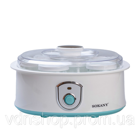 Йогуртница электрическая на 7 баночек по 180 (мл) аппарат для приготовления йогурта 20 Вт йогуртница с таймером для дома SK2304