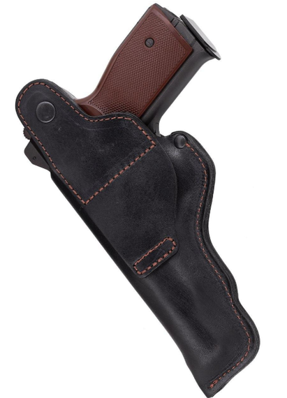 Кобура АПС Автоматичний пістолет Стєчкіна поясна не формована шкіра чорна 16102 MS | Зображення 2