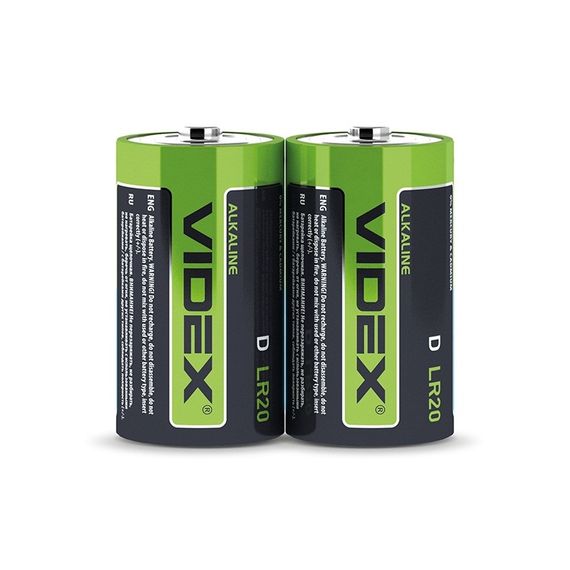 Батарейка лужна Videx LR20/D SHRINK