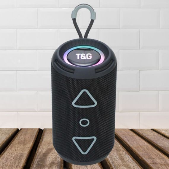 Колонка з rgb світломузикою TG656, Колонка з блютуз бездротова підсвічуванням акумуляторна TH-74 | Зображення 3