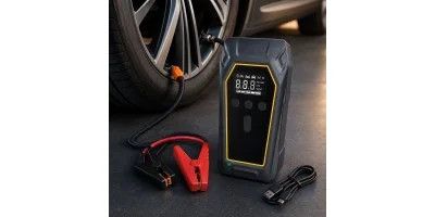 Пускозарядное устройство K5 4000A • Автомобильный Jump Starter 12V с компрессором 150 PSI, Power Bank 16000 мАч и LED-фонарем | Зображення 2