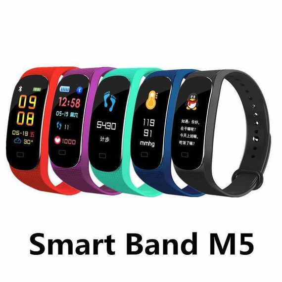 Фитнес браслет M5 Band Smart Watch Bluetooth 4.2, шагомер, фитнес трекер, пульс, монитор сна | Зображення 2